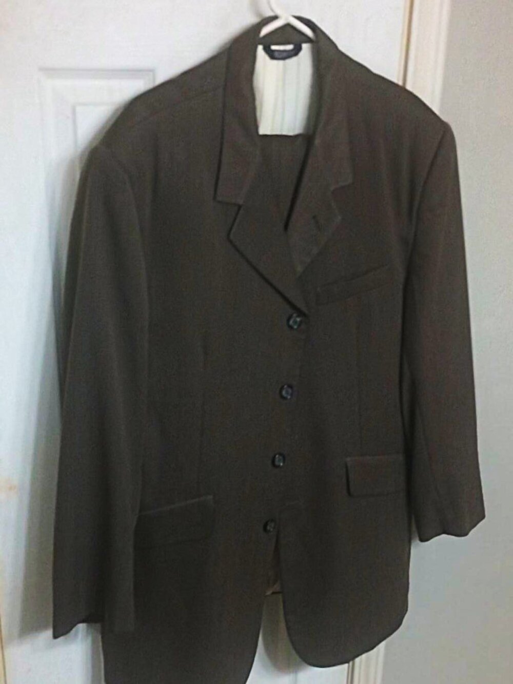 Joseph Addo Men Grayish Brown 2 Piece Suit  42 Long/Tall